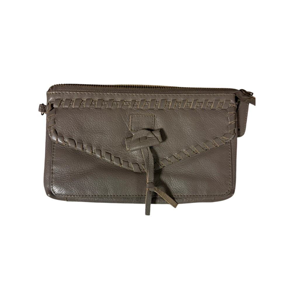 Lucky Brand 100% Genuine Leather Gray Wallet/Clutch/Wristlet (without strap)